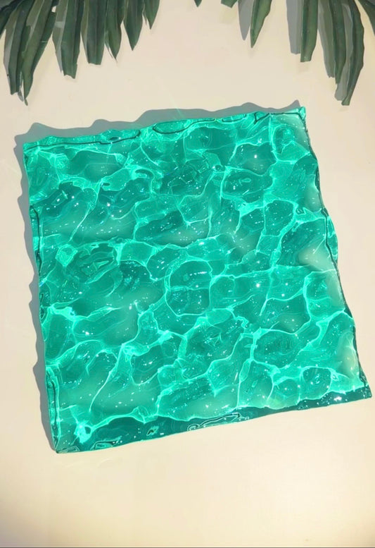 Water ripple silicone mold 20 cm x 20 cm / Resin mold