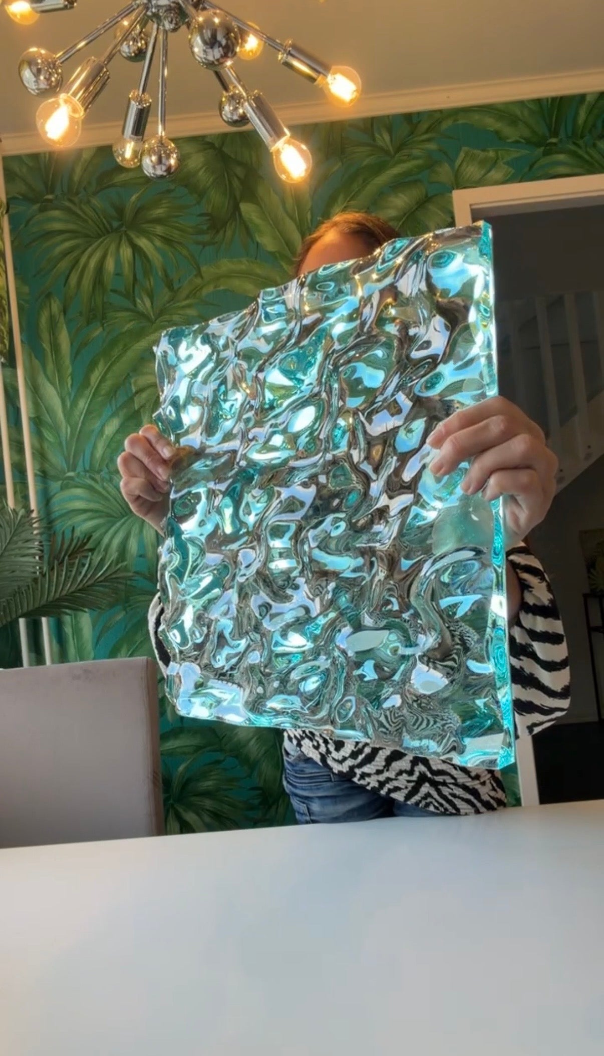Vatteninspirerad konst 30x30 cm - Ocean art