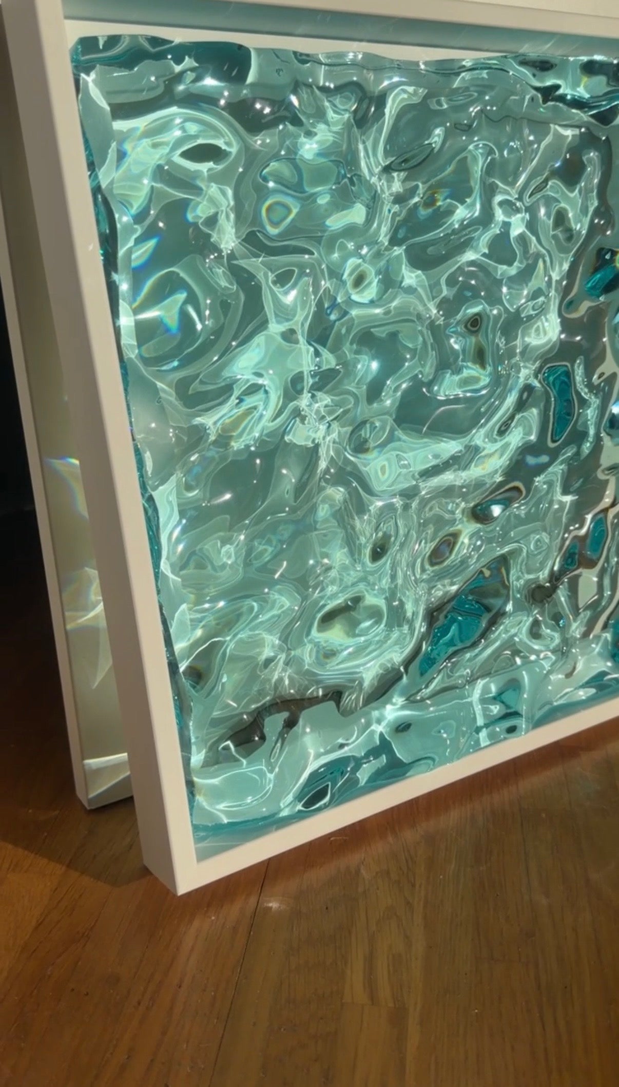 Vatteninspirerad konst 30x30 cm - Ocean art