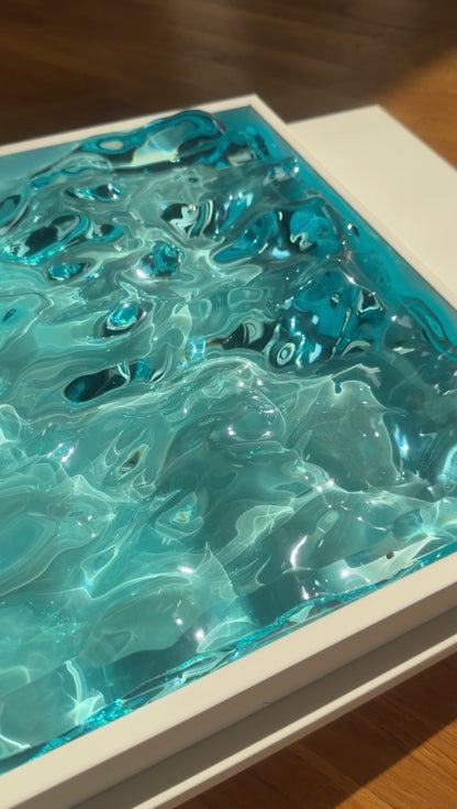 Vatteninspirerad konst 30x30 cm - Ocean art