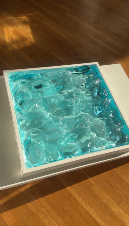 Vatteninspirerad konst 30x30 cm - Ocean art
