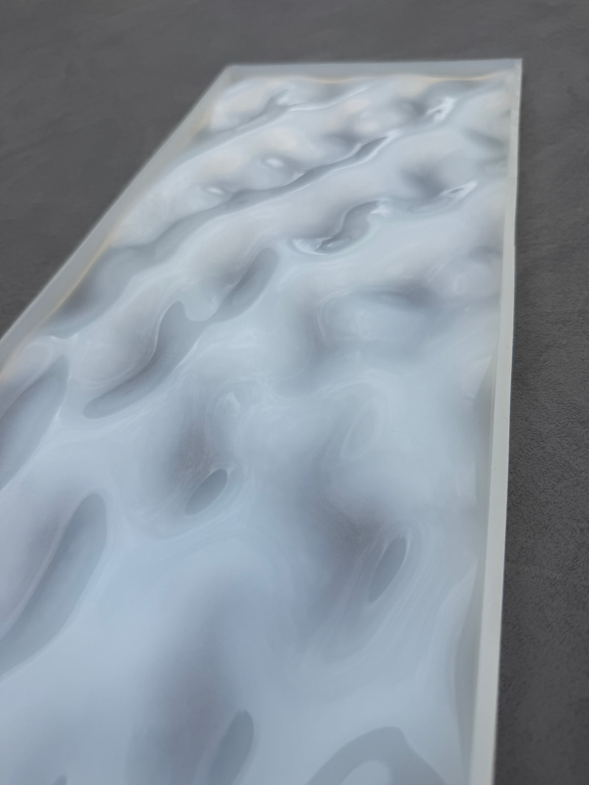 Water ripple silicone mold 20 cm x 60 cm / Resin mold