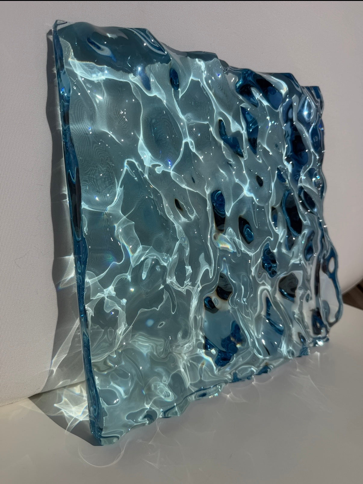 Ocean artpiece 30x30 cm - water ripples artpiece