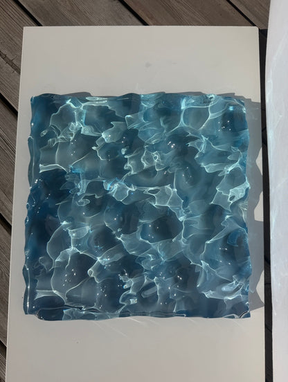 Ocean artpiece 30x30 cm - water ripples artpiece