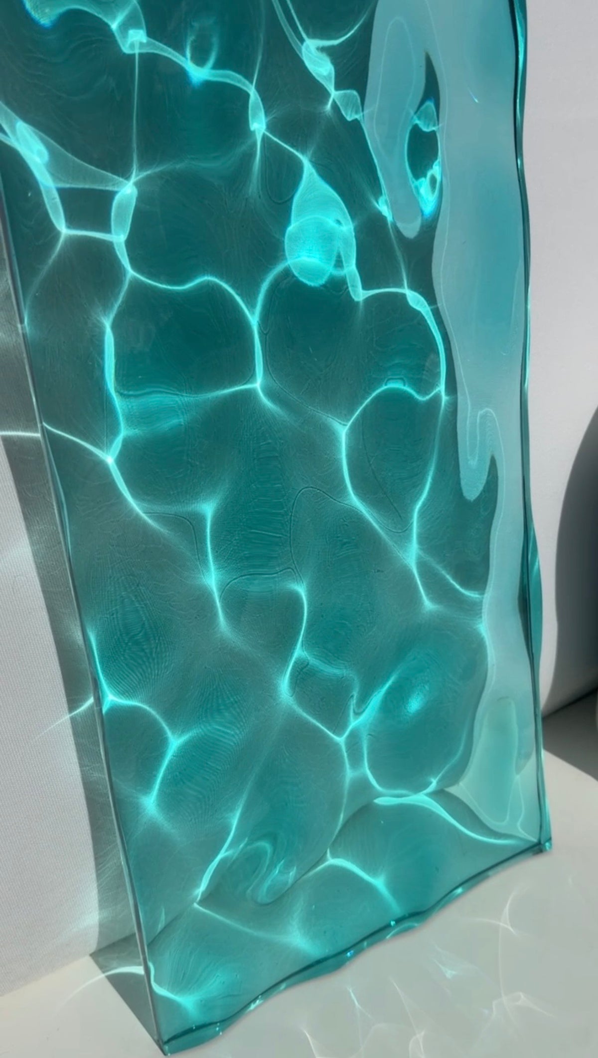 USED Water ripple silicone mold 20 cm x 60 cm / Resin mold
