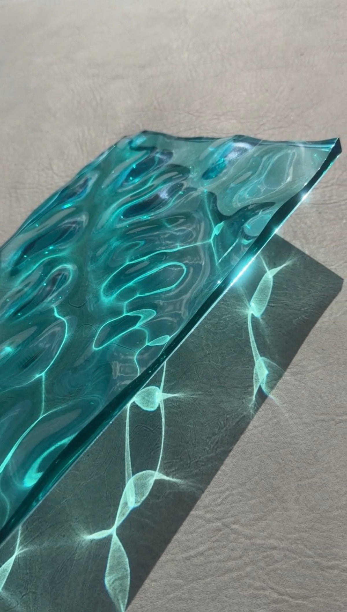 USED Water ripple silicone mold 20 cm x 60 cm / Resin mold