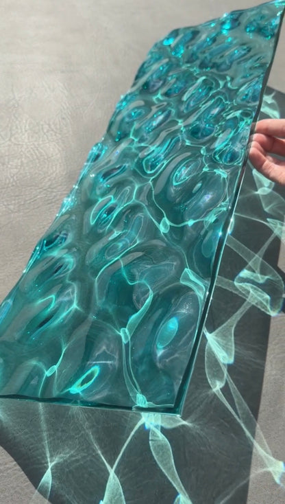 USED Water ripple silicone mold 20 cm x 60 cm / Resin mold