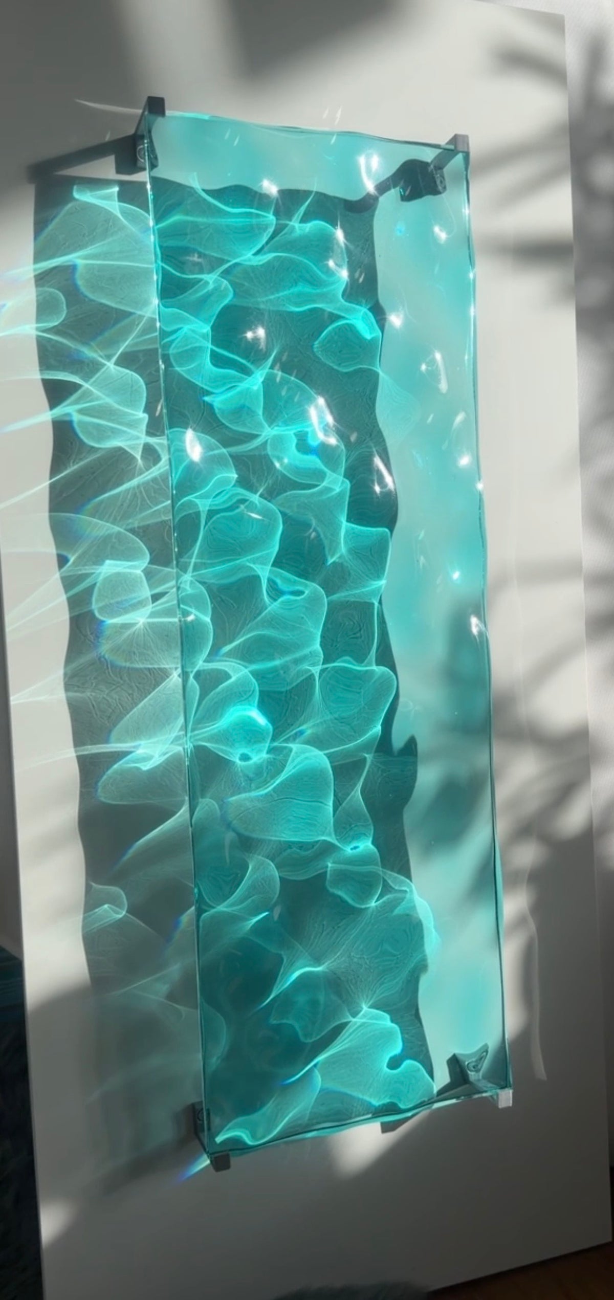 USED Water ripple silicone mold 20 cm x 60 cm / Resin mold