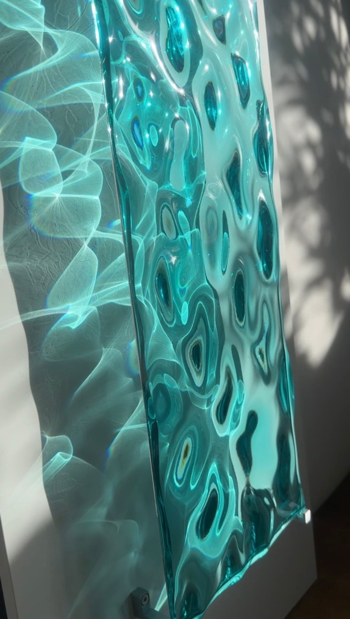 USED Water ripple silicone mold 20 cm x 60 cm / Resin mold