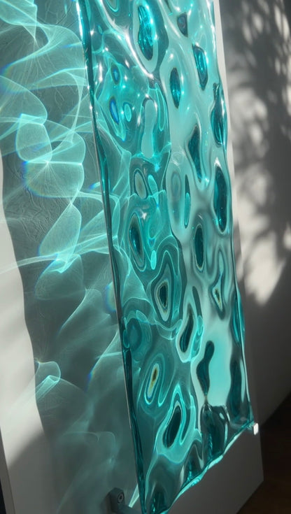 USED Water ripple silicone mold 20 cm x 60 cm / Resin mold