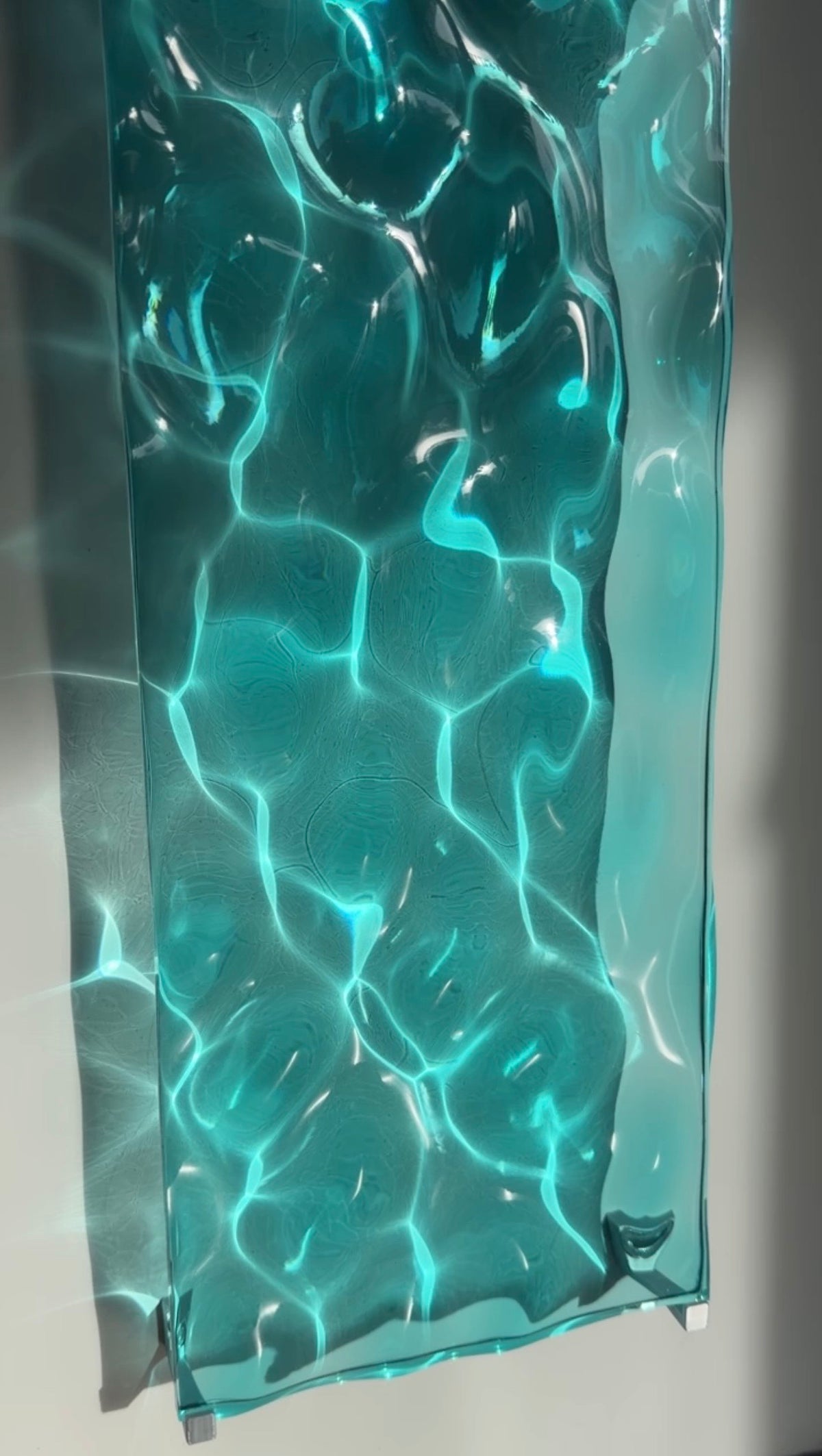USED Water ripple silicone mold 20 cm x 60 cm / Resin mold