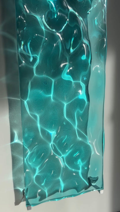 USED Water ripple silicone mold 20 cm x 60 cm / Resin mold