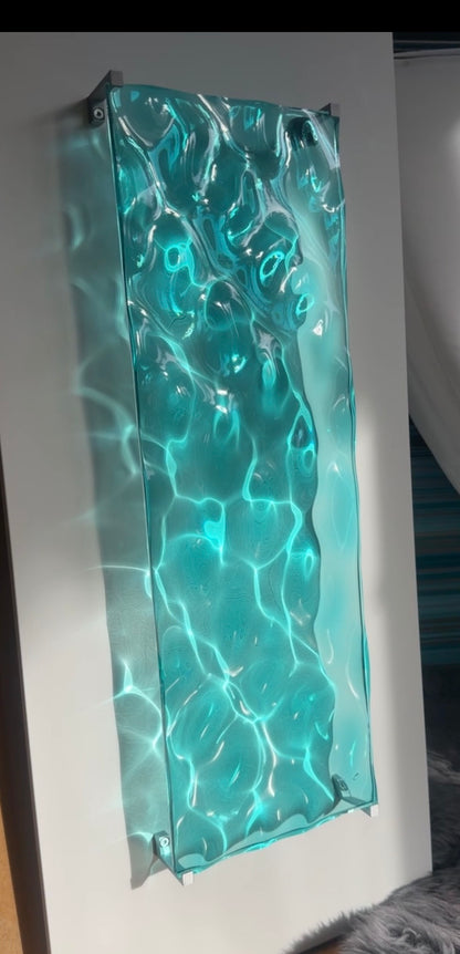 USED Water ripple silicone mold 20 cm x 60 cm / Resin mold