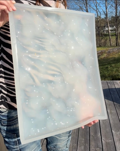 Vatten-inspirerad silikonform 40x30 cm
