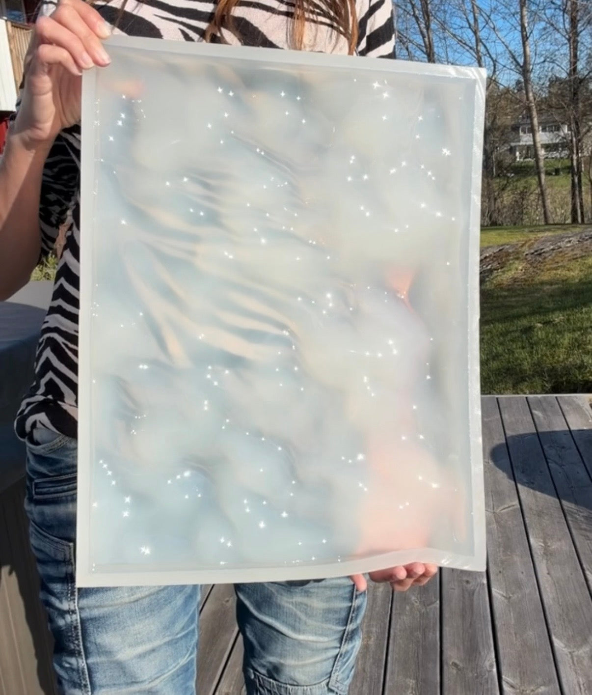 Vatten-inspirerad silikonform 40x30 cm