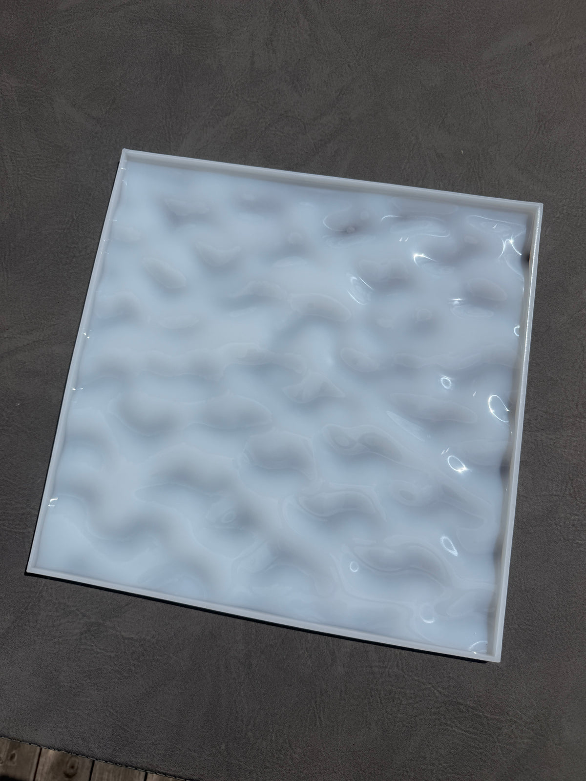Water ripple silicone mold 40x40 cm/ Resin mold