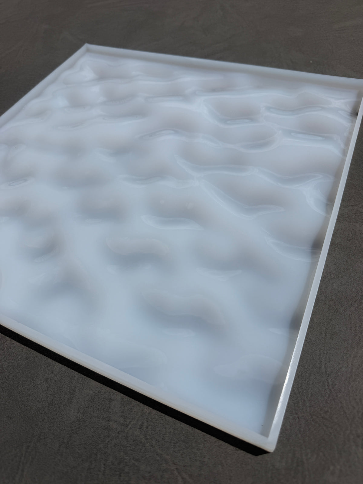 Water ripple silicone mold 40x40 cm/ Resin mold