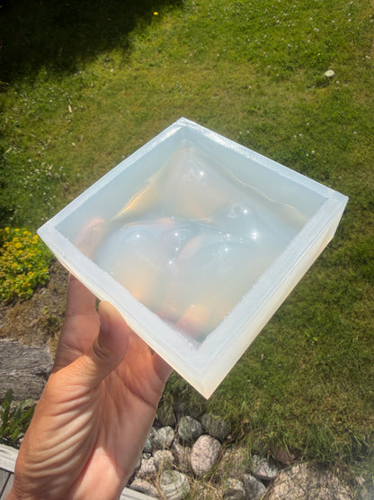 Water ripple silicone mold - MINI 10x10 cm / Resin mold