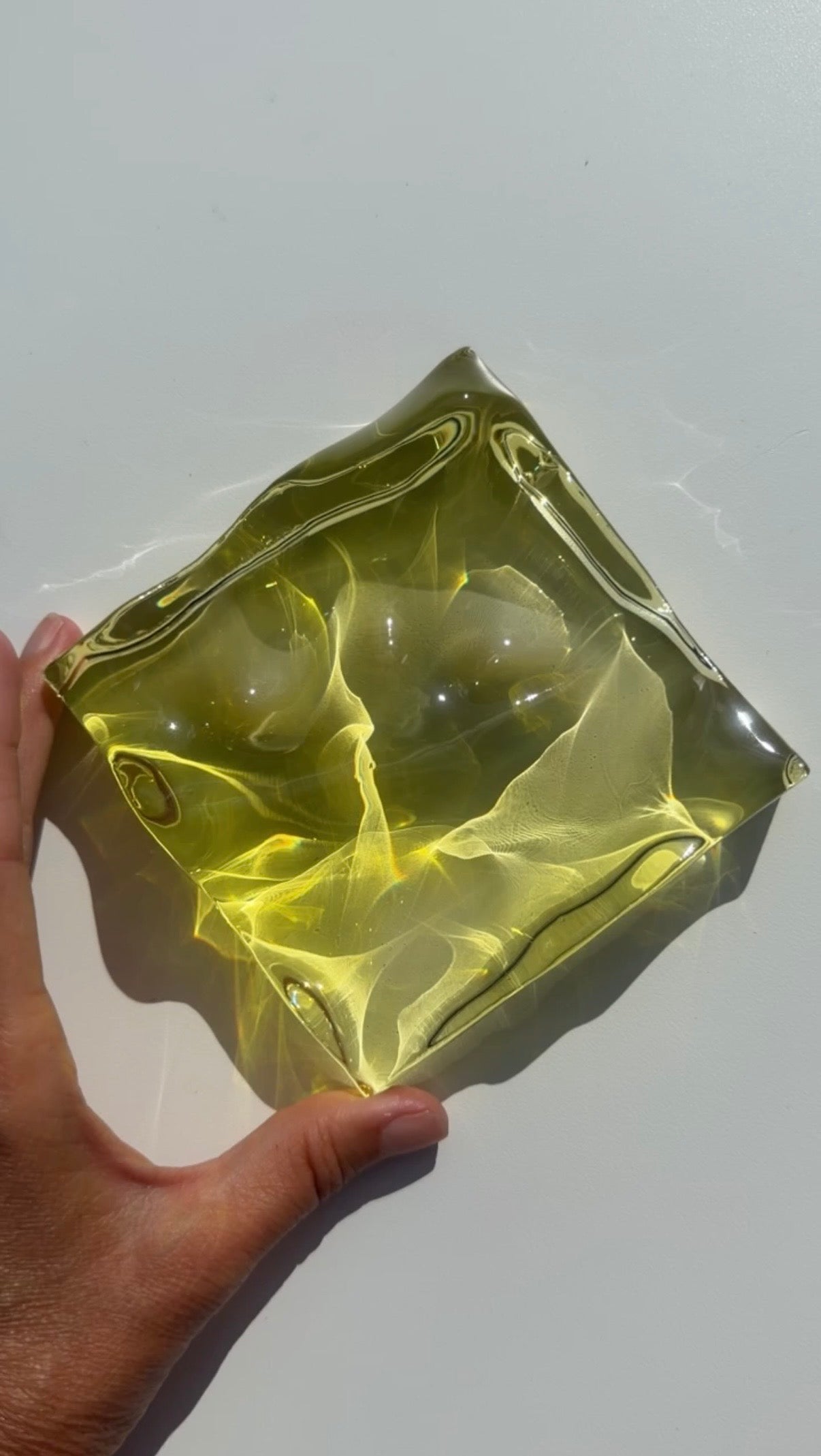 Water ripple silicone mold - MINI 10x10 cm / Resin mold