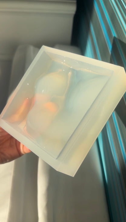 Water ripple silicone mold - MINI 10x10 cm / Resin mold