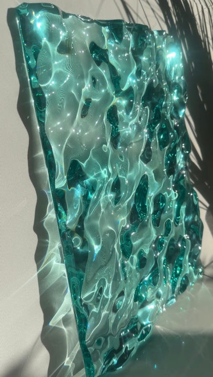 Ocean artpiece 40x30 cm - water ripples artpiece
