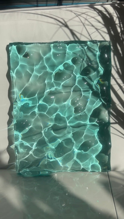 Ocean artpiece 40x30 cm - water ripples artpiece