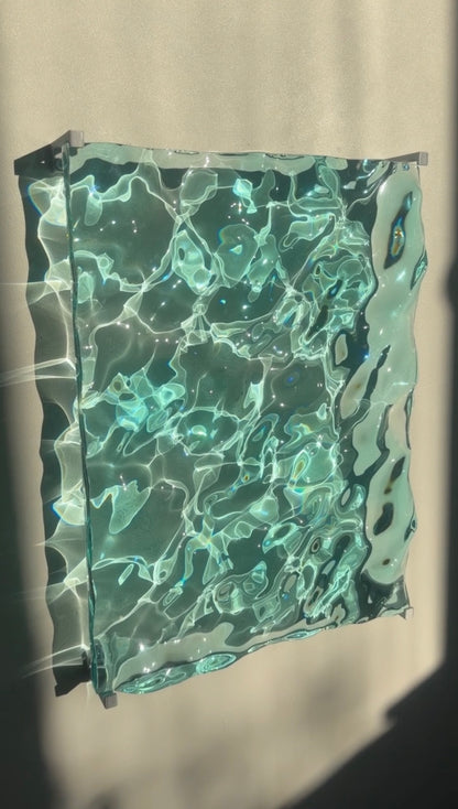 Ocean artpiece 40x30 cm - water ripples artpiece