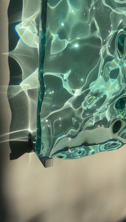 Ocean artpiece 40x30 cm - water ripples artpiece