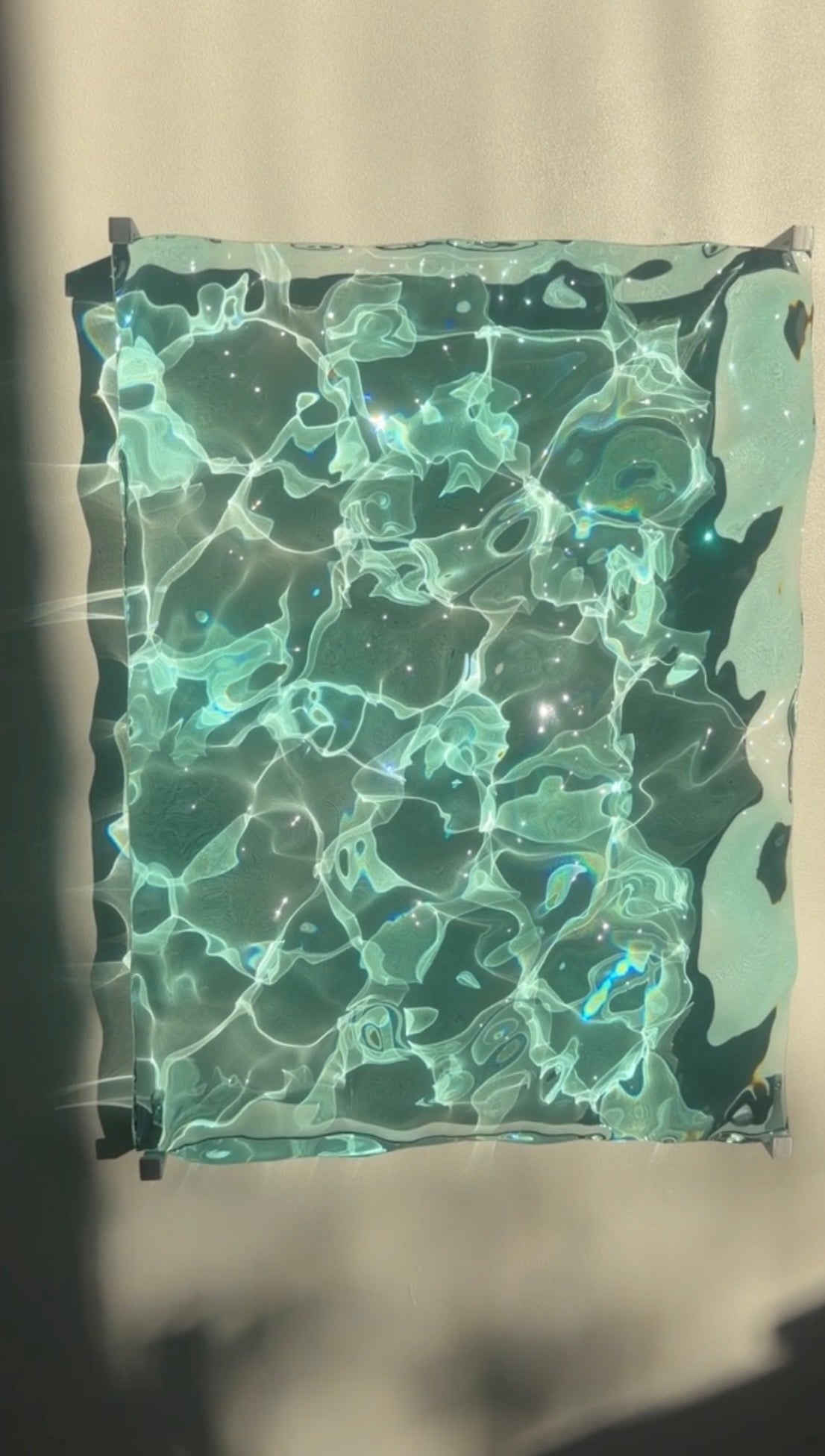 Ocean artpiece 40x30 cm - water ripples artpiece