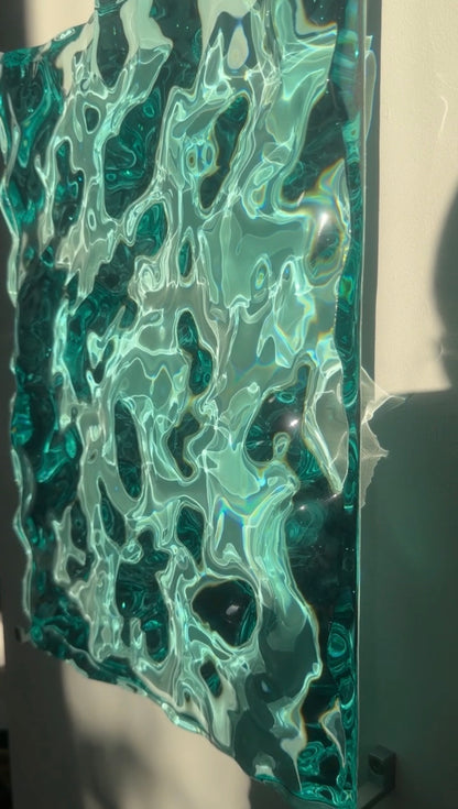 Ocean artpiece 40x30 cm - water ripples artpiece