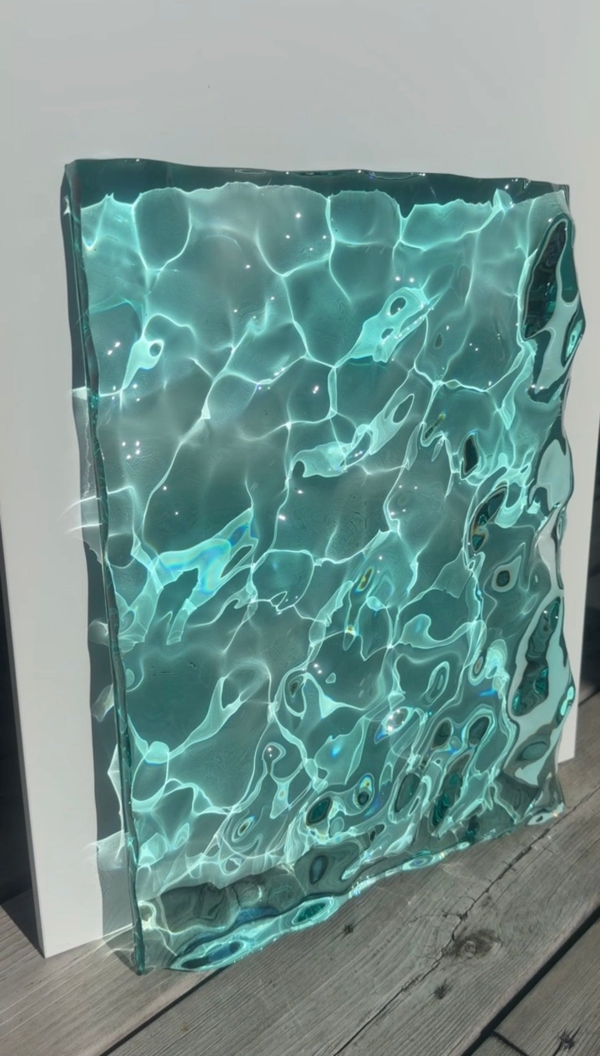 Ocean artpiece 40x30 cm - water ripples artpiece