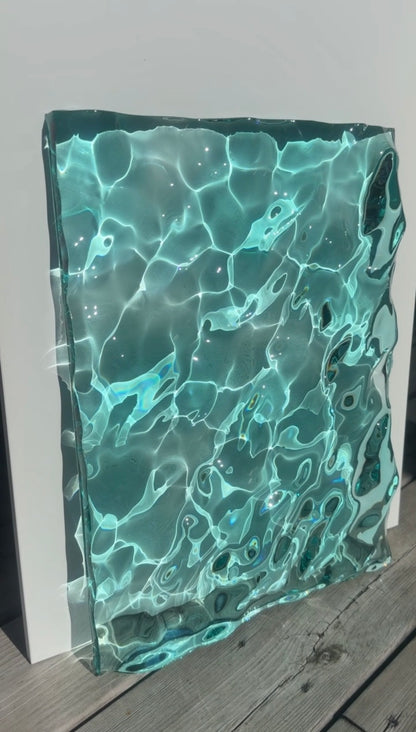 Ocean artpiece 40x30 cm - water ripples artpiece