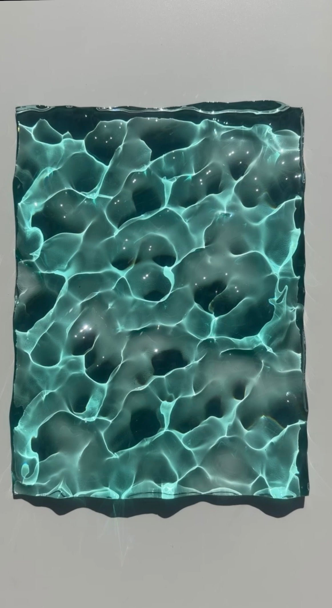 Ocean artpiece 40x30 cm - water ripples artpiece