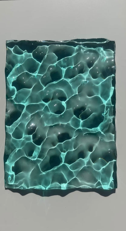 Ocean artpiece 40x30 cm - water ripples artpiece