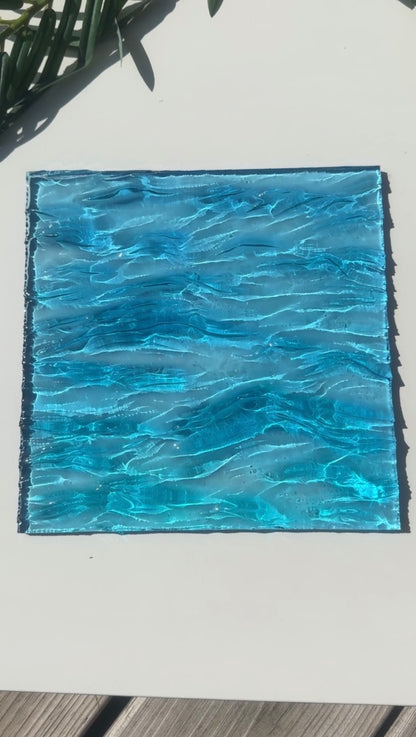 Vatten-inspirerad silikonform 20x20 cm