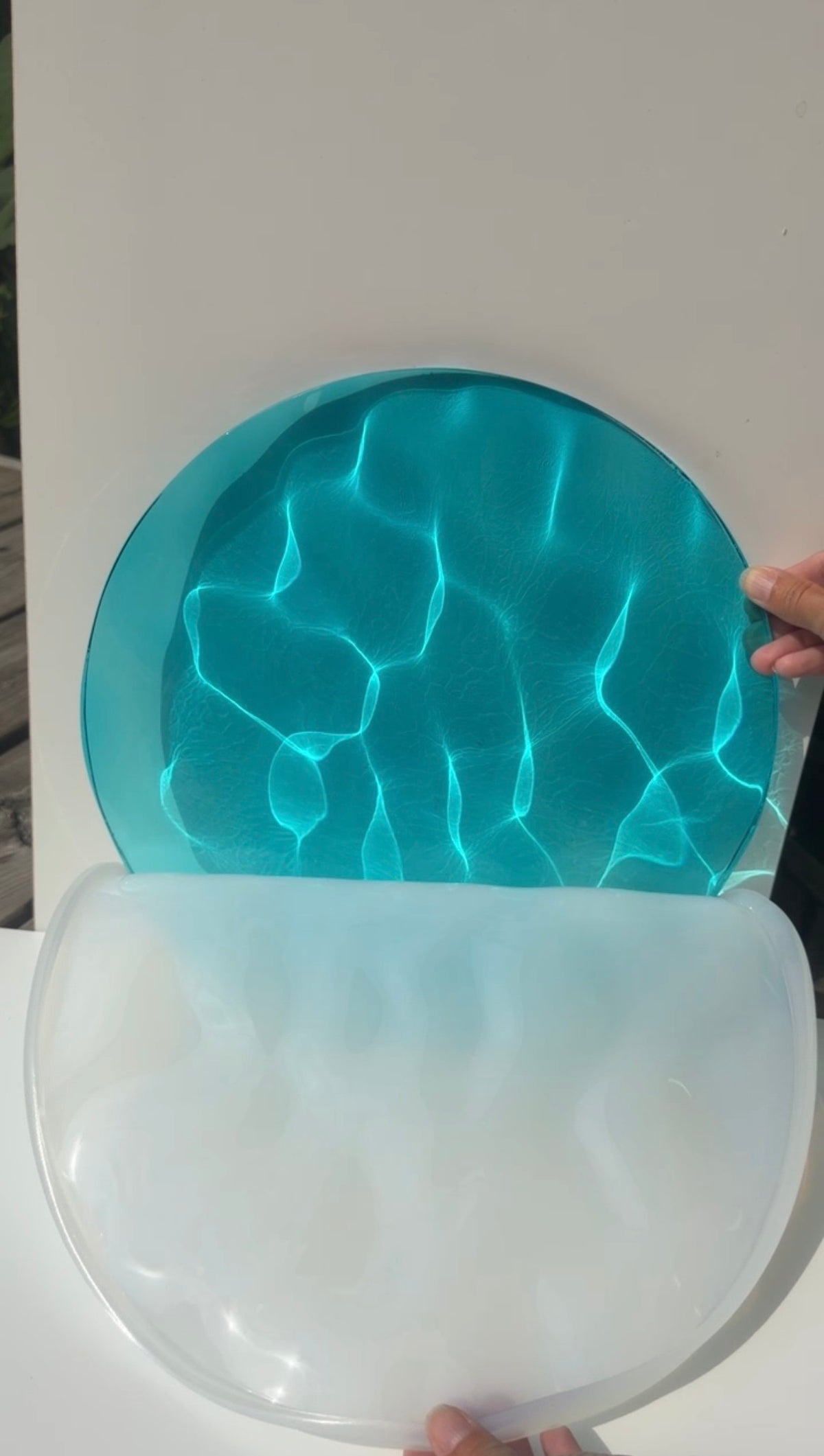 Vatten-inspirerad silikonform 30 cm Rund
