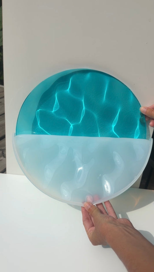 Vatten-inspirerad silikonform 30 cm Rund