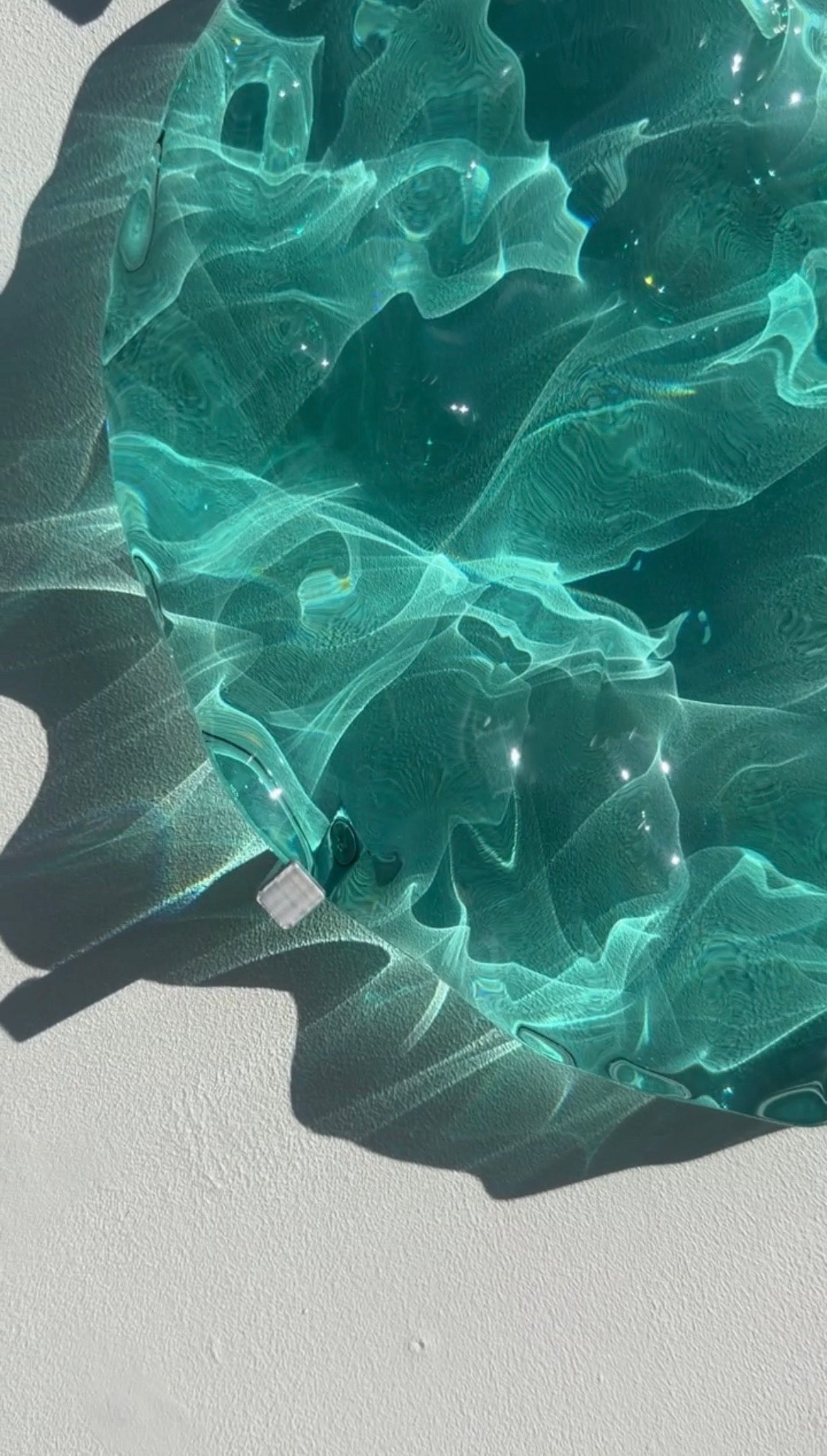 Vatteninspirerad konst Rund 30 cm - Ocean art