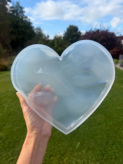 Vatten-inspirerad silikonform 20 cm Hjärta