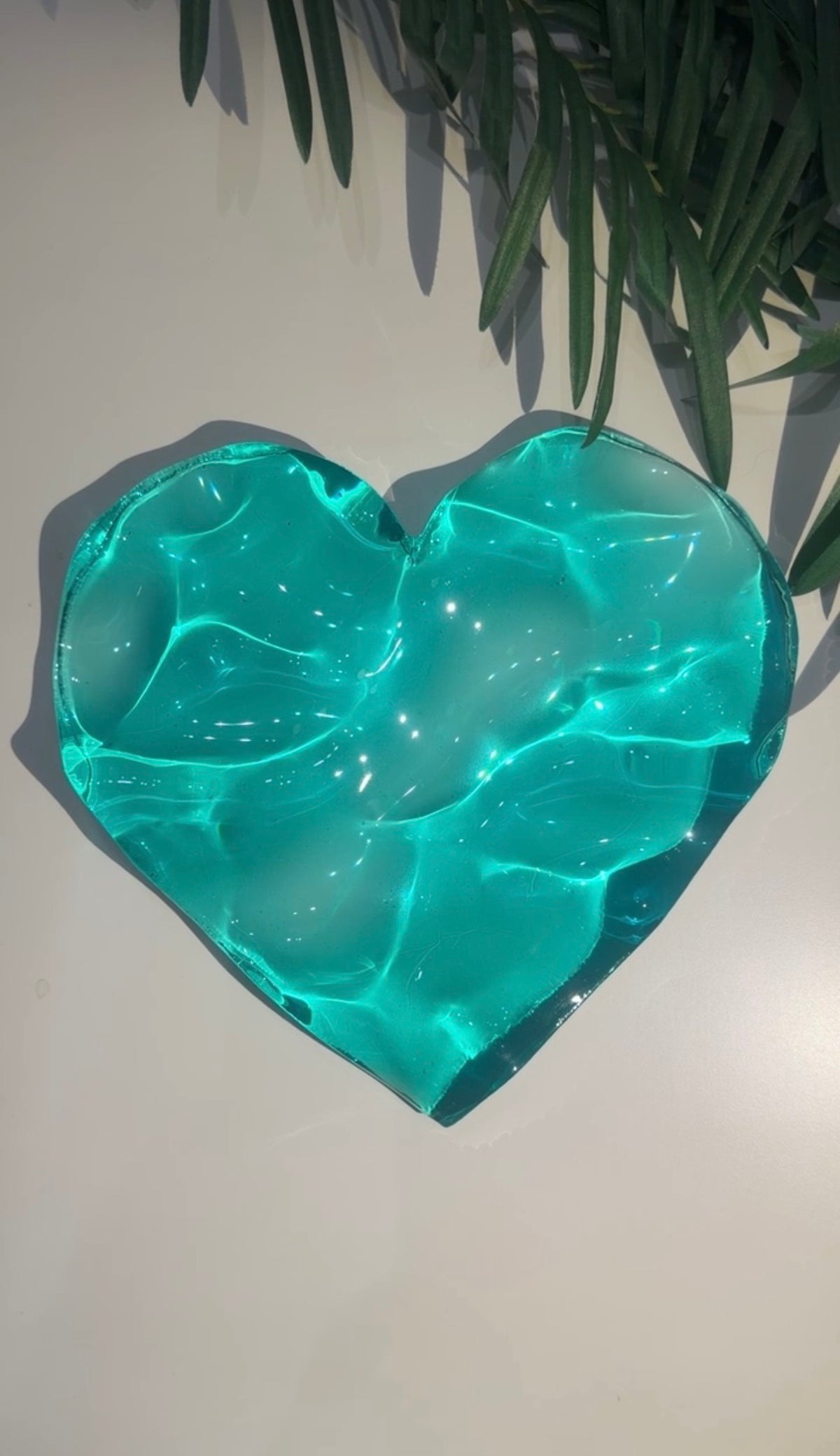 Vatteninspirerad konst 20 cm  Rund- Ocean art