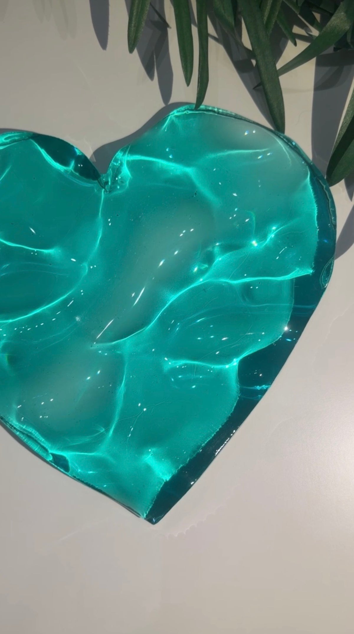 Vatteninspirerad konst 20 cm  Rund- Ocean art