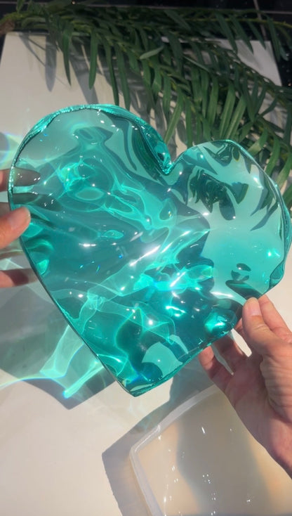 Vatteninspirerad konst 20 cm  Rund- Ocean art