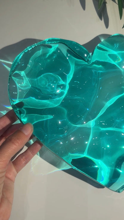 Vatteninspirerad konst 20 cm  Rund- Ocean art