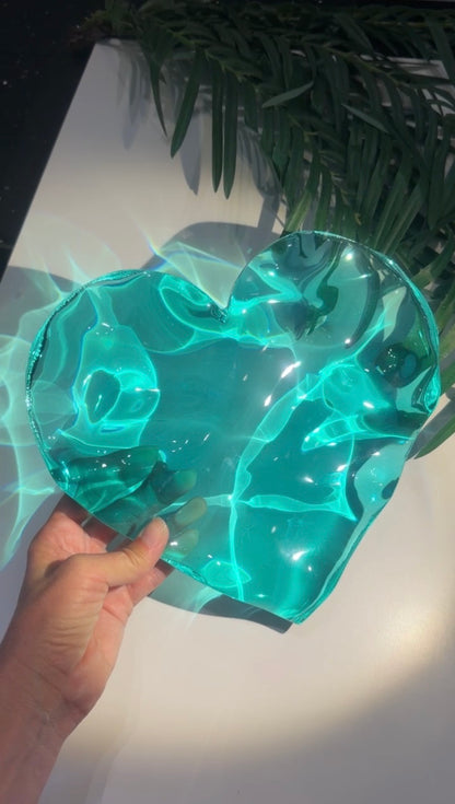 Vatteninspirerad konst 20 cm  Rund- Ocean art