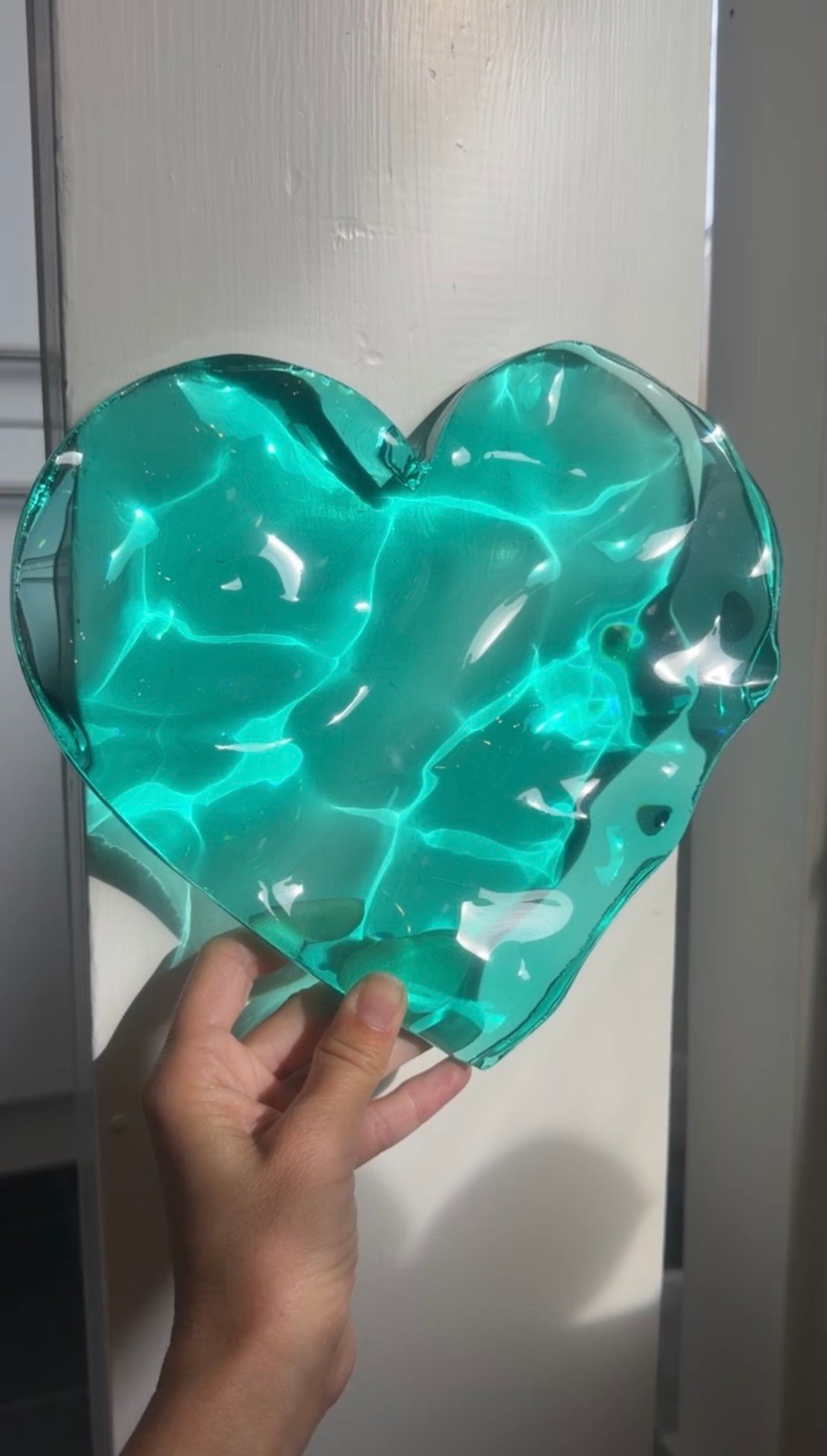 Vatteninspirerad konst 20 cm  Rund- Ocean art