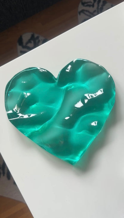 Vatteninspirerad konst 20 cm  Rund- Ocean art