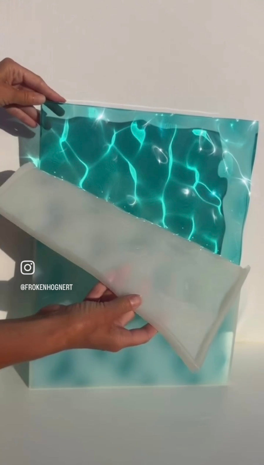 Water ripple silicone mold 30x40 cm/ Resin mold