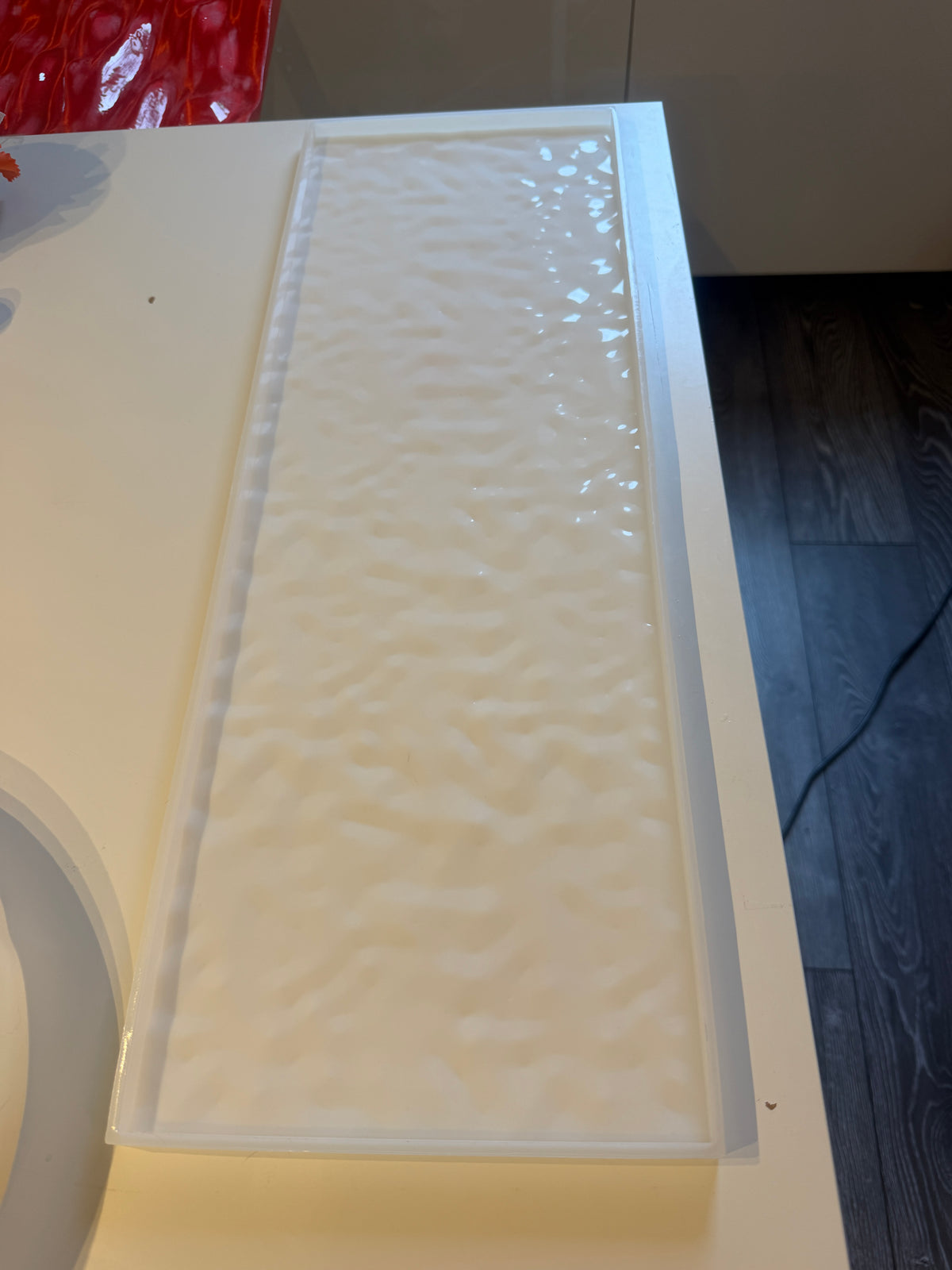 USED Water ripple silicone mold 20 cm x 60 cm / Resin mold