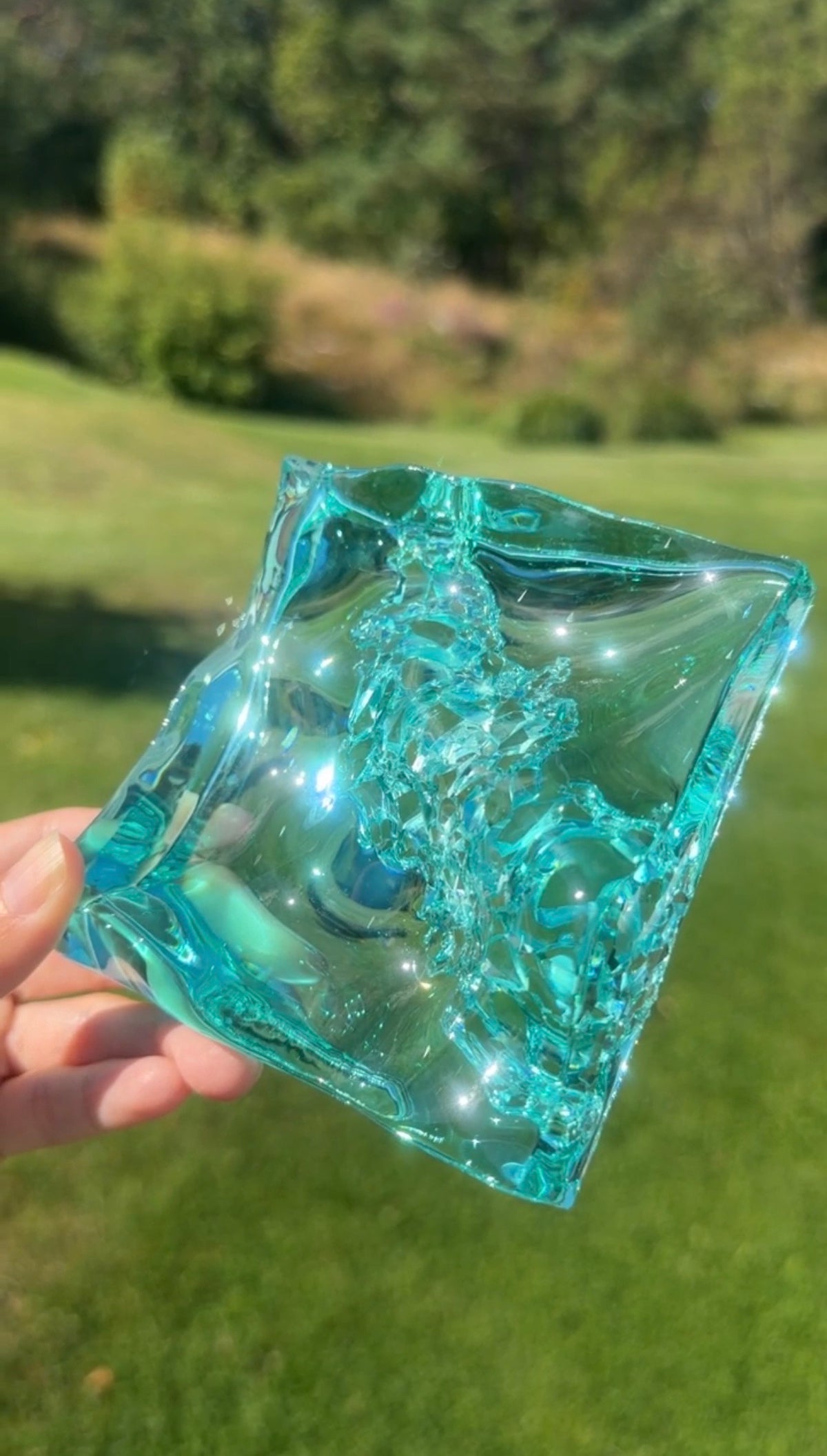 Ocean art MINI- water ripple painting