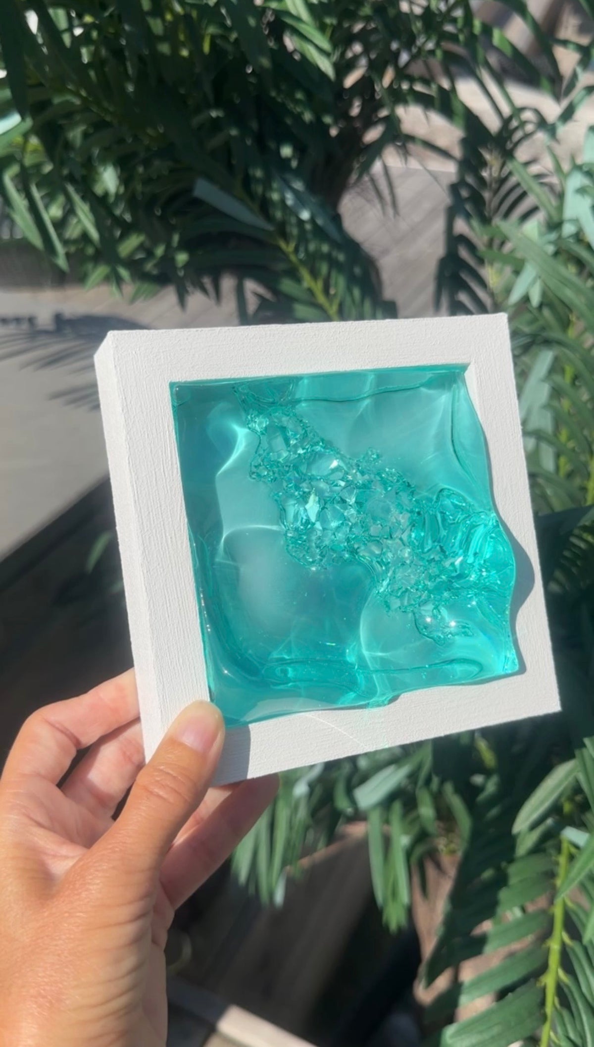 Ocean art MINI- water ripple painting